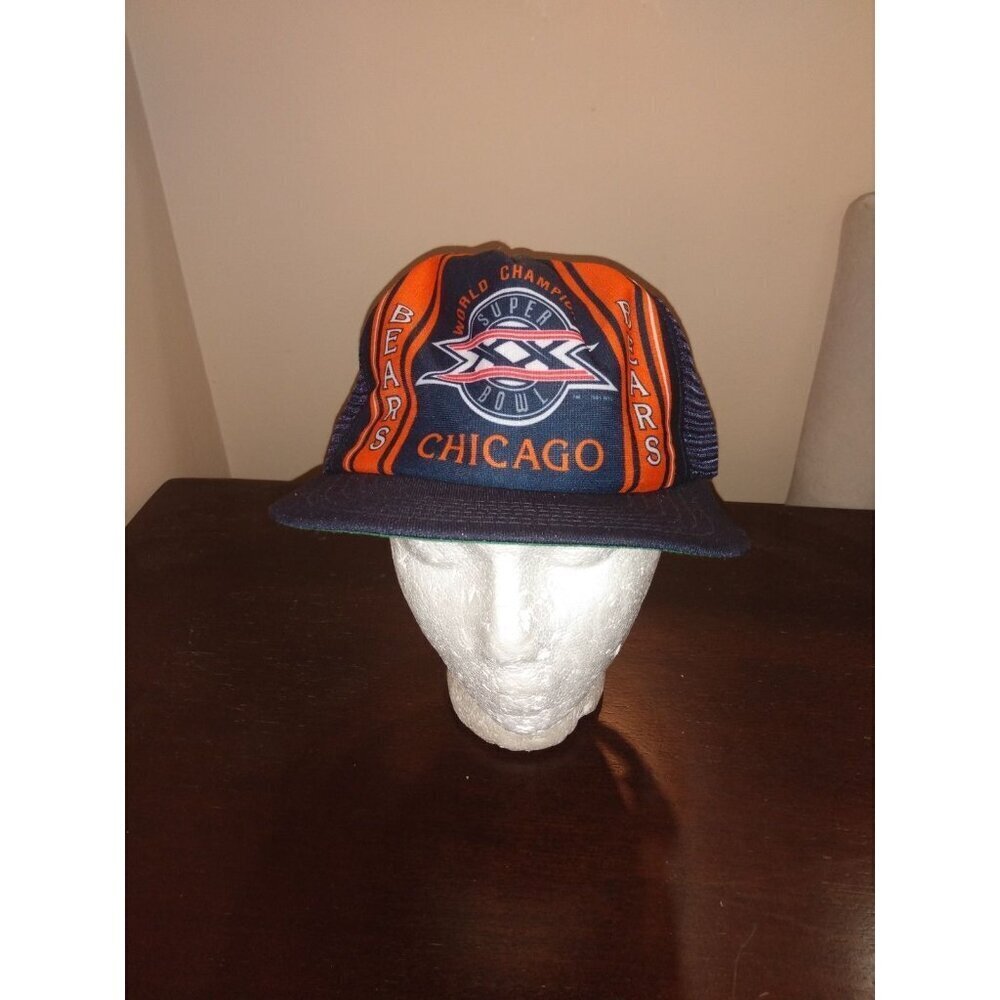 Vintage New Era Chicago Bears 1985 World Champions Super Bowl Snapback Hat 80s